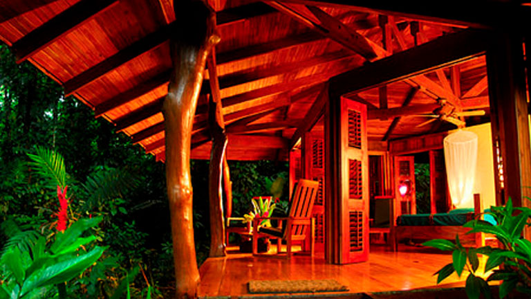 Luxury bungalow at Playa Nicuesa Rainforest Lodge in Costa Rica