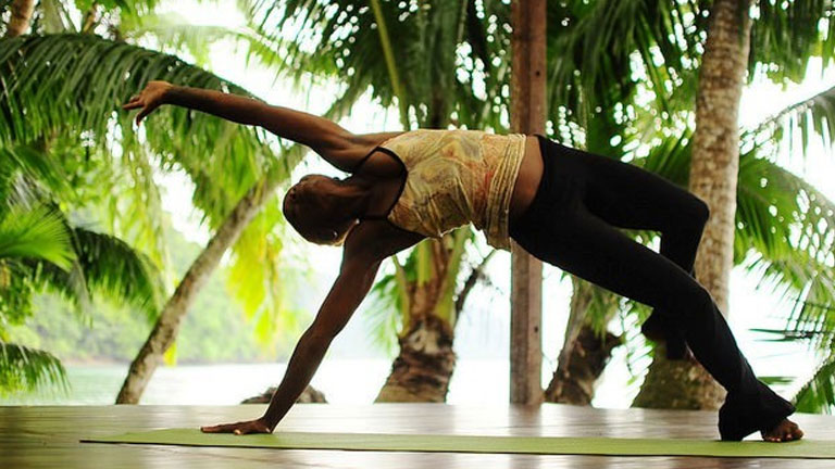 Yoga in paradise at Playa Nicuesa Rainforest Lodge in Costa Rica