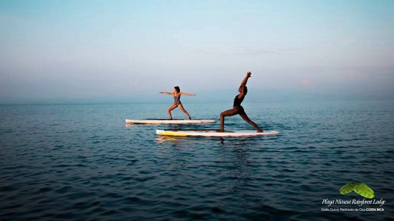 Enjoy yoga and stand up paddling at Playa Nicuesa Rainforest Lodge in Costa Rica