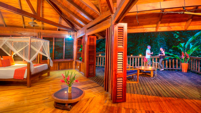 Jungle-chic accommodations at Playa Nicuesa Rainforest Lodge in Costa Rica