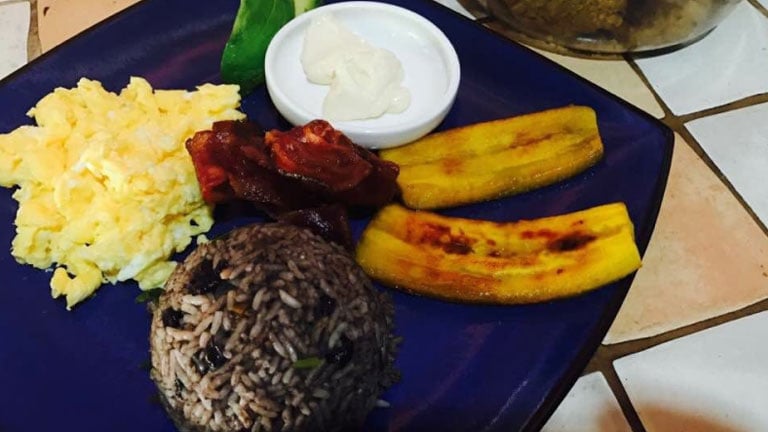 Delicious traditional Costa Rican breakfast at Playa Nicuesa Rainforest Lodge