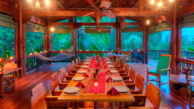 Dining at Playa Nicuesa Rainforest Lodge in Costa Rica