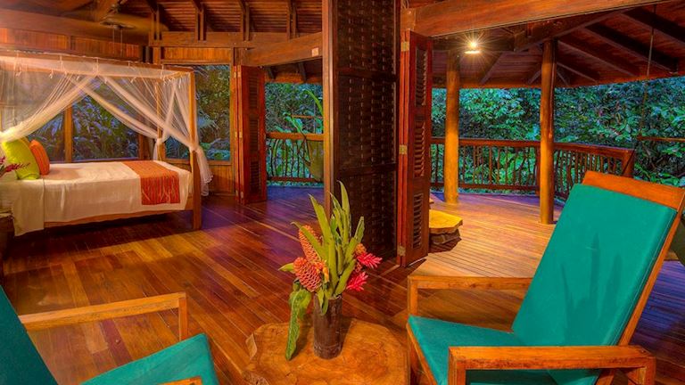 You'll be coddled in comfort while staying in the jungle at Nicuesa Lodge.