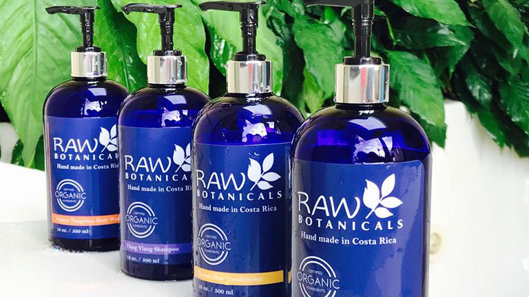 Nicuesa Lodge uses Costa Rican natural bath products by Raw Botanicals