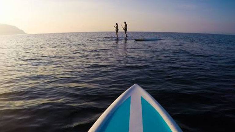 Stand up paddling at Nicuesa Lodge